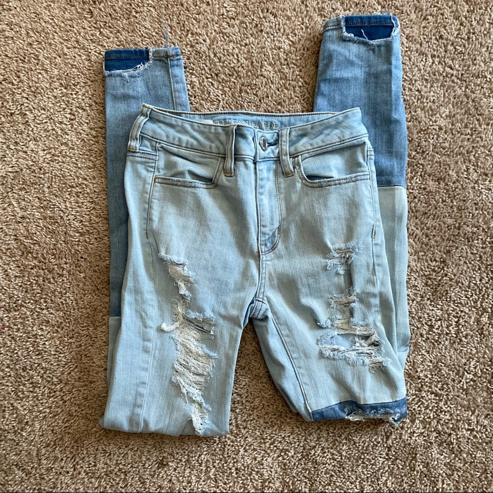 Two toned jeans